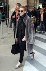 KYLIE MINOGUE Arrives at Gare du Nord in Paris