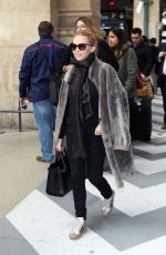 KYLIE MINOGUE Arrives at Gare du Nord in Paris