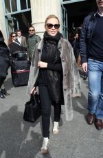 KYLIE MINOGUE Arrives at Gare du Nord in Paris
