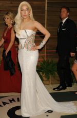 LADY GAGA at Vanity Fair Oscar Party in Hollywood