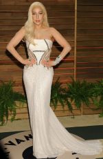 LADY GAGA at Vanity Fair Oscar Party in Hollywood