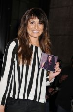 LEA MICHELE at Her Album  Louder Singing Event at Sony Store in New York
