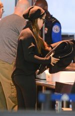 LEA MICHELE at JFK Airport in New York