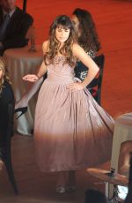 LEA MICHELE on the Set of Glee in Los Angeles
