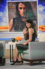 LEA MICHELE on the Set of Good Morning America in New York