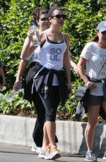 LEA MICHELE Out Hiking in Hollywood