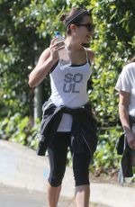 LEA MICHELE Out Hiking in Hollywood