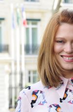 LEA SEYDOUX at Miu Miu Fashion Show in Paris