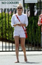 LEANN RIMES at a Baseball Game in Calabasas