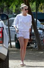 LEANN RIMES at a Baseball Game in Calabasas