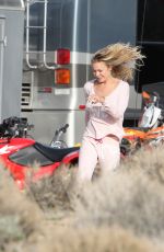 LEANN RIMES Camping in Mojave Desert