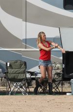 LEANN RIMES Camping in Mojave Desert