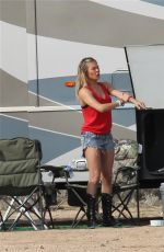 LEANN RIMES Camping in Mojave Desert