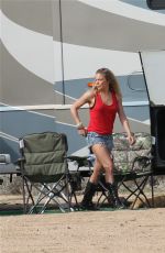 LEANN RIMES Camping in Mojave Desert