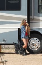 LEANN RIMES Camping in Mojave Desert