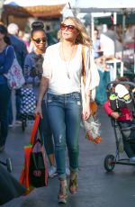 LEANN RIMES Shopping at Farmer