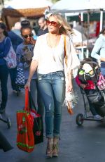 LEANN RIMES Shopping at Farmer