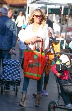LEANN RIMES Shopping at Farmer