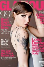 LENA DUNHAM in Glamour Magazine, April 2014 Issue