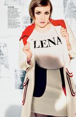 LENA DUNHAM in Glamour Magazine, April 2014 Issue
