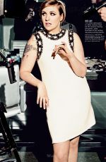 LENA DUNHAM in Glamour Magazine, April 2014 Issue