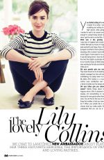 LILY COLLINS in Marie Claire Magzine, South Africa April 2014 Issue