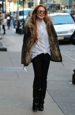 LINDSAY LOHAN Out and About in New York 2403