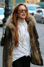 LINDSAY LOHAN Out and About in New York 2403