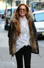LINDSAY LOHAN Out and About in New York 2403