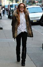 LINDSAY LOHAN Out and About in New York 2403