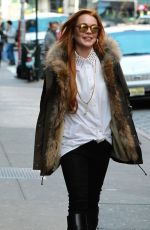LINDSAY LOHAN Out and About in New York 2403