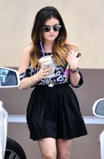 LUCY HALE at Coffee Bean & Tea Leaf in Los Angeles