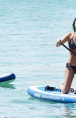 LUCY MECKLENBURGH in Bikini Paddleboarding in Miami