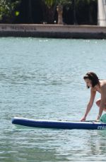 LUCY MECKLENBURGH in Bikini Paddleboarding in Miami