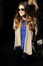 LUXY HALE, ASHLEY BENSON and TROIAN BELLISARIO Arrives at GMA inNew York