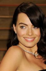 MARGOT ROBBIE at Vanity Fair Oscar Party in Hollywood