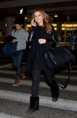 MARIA MENOUNOS All in Black at LAX Airport