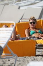 MARTHA HYNT in Bikini at a Beach in Miami