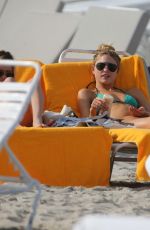 MARTHA HYNT in Bikini at a Beach in Miami