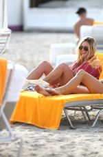 MARTHA HYNT in Bikini at a Beach in Miami