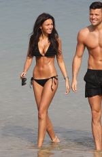 MICHELLE KEEGAN in Bikini and Mark Wright at a Beach in Dubai