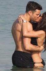 MICHELLE KEEGAN in Bikini and Mark Wright at a Beach in Dubai