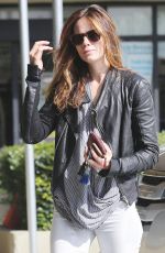 MICHELLE MONAGHAN Arrives at Earth Bar in Los Angeles