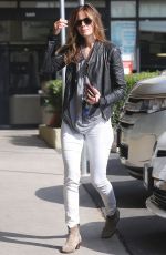 MICHELLE MONAGHAN Arrives at Earth Bar in Los Angeles