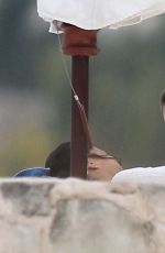 MICHELLE RODRIGUEZ and CARA DELEVINGNE Cuddle on a Beach