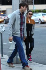 MILA KUNIS and Ashton Kutcher Out and About in studio City