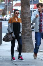 MILA KUNIS and Ashton Kutcher Out and About in studio City