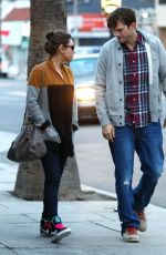 MILA KUNIS and Ashton Kutcher Out and About in studio City