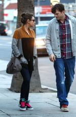 MILA KUNIS and Ashton Kutcher Out and About in studio City