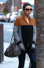 MILA KUNIS and Ashton Kutcher Out and About in studio City